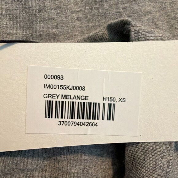 Maison Kitsuné x Anthony Burrill Edition Graphic Tee Grey Melange Cotton Knit XS - Picture 9 of 11